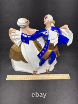 Art Deco Minuet Carnival Couple By Atelier de la Maitrise, Ayme of PARIS FRANCE