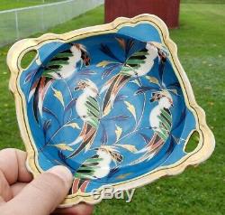Art Deco Noritake Porcelain Tropical Birds Bowl