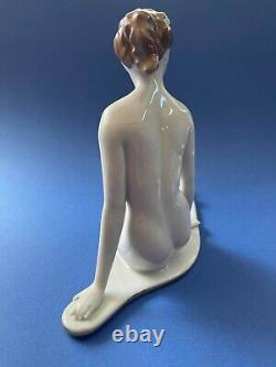 Art Deco Nude Lady Porcelain Figurine