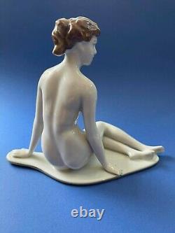 Art Deco Nude Lady Porcelain Figurine