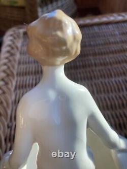 Art Deco Nude Woman Water Lily Frog Griesbach Cortendorf Germany 7.5
