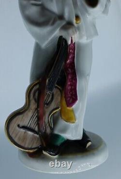 Art Deco Pierrot Clown by Karl Ens Porcelain Figure Signed A. Büschelberger RARE