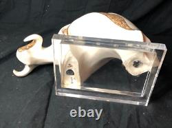 Art Deco Porcelain Bull Sculpture Galos 8569 Spain Abstract Numbered Rare