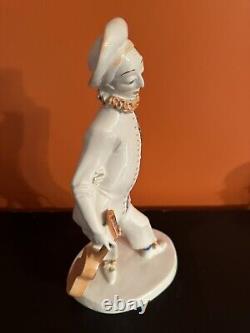 Art Deco Porcelain Figure Pierrot KPM BERLIN