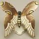 Art Deco Porcelain Figurine Butterfly Neutettau Real Aetzgold Um 1930 V. Z