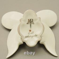 Art Deco Porcelain Figurine Butterfly Neutettau Real Aetzgold Um 1930 V. Z