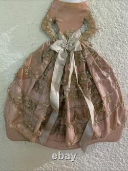 Art Deco Porcelain Half Doll Flapper Girl German Flat Back Hanging Vintage