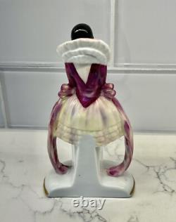 Art Deco Porcelain Harlequin Figurine Signed