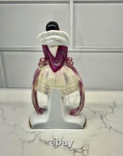 Art Deco Porcelain Harlequin Figurine Signed