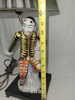 Art Deco Porcelain Harlequin Lamp Meissen style Jester