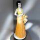 Art Deco Porcelain Lady Half Doll Broom Boudoir Brush Germany Antique