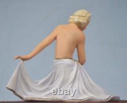 Art Deco Porcelain Painted Ballerina Dancer Figurine Fasold & Stauch