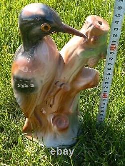 Art Deco Porcelain Perfume Lamp of Woodpecker, Germany, 1930s