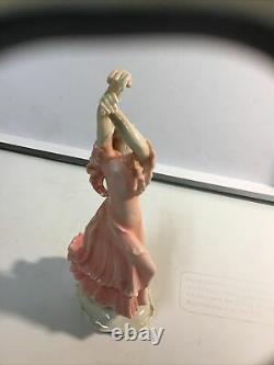 Art Deco Porcelain Sculpture of Isadora Duncan American Dancer Karl Ens 1919-45