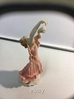 Art Deco Porcelain Sculpture of Isadora Duncan American Dancer Karl Ens 1919-45