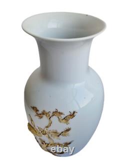 Art Deco Porcelain Vase Japan With Messingapplikationen (#16963)