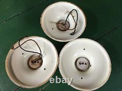 Art Deco Porcelier Light Fixtures (3 Matching)