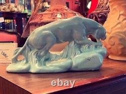 Art Deco Pottery Panther