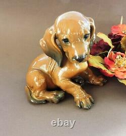 Art Deco Rosenthal 6 Figurine Puppy Dachshund by Th. Karner c. 1945