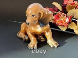 Art Deco Rosenthal 6 Figurine Puppy Dachshund by Th. Karner c. 1945