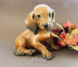 Art Deco Rosenthal 6 Figurine Puppy Dachshund by Th. Karner c. 1945