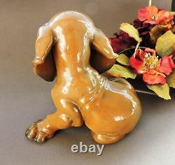 Art Deco Rosenthal 6 Figurine Puppy Dachshund by Th. Karner c. 1945