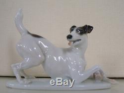 Art Deco Rosenthal Fox / Jack Russel Terrier Kaerner #135 Porcelain Dog Figurine