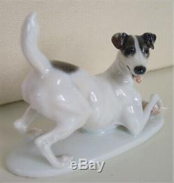 Art Deco Rosenthal Fox / Jack Russel Terrier Kaerner #135 Porcelain Dog Figurine