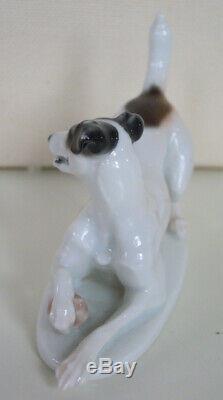 Art Deco Rosenthal Fox / Jack Russel Terrier Kaerner #135 Porcelain Dog Figurine