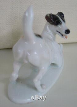 Art Deco Rosenthal Fox / Jack Russel Terrier Kaerner #135 Porcelain Dog Figurine