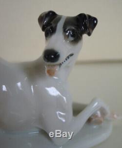 Art Deco Rosenthal Fox / Jack Russel Terrier Kaerner #135 Porcelain Dog Figurine