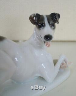 Art Deco Rosenthal Fox / Jack Russel Terrier Kaerner #135 Porcelain Dog Figurine