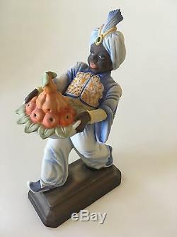 Art Deco Rosenthal Porcelain Blackamoor Figurine Signed by Hugo Meisel 1931