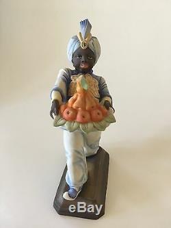 Art Deco Rosenthal Porcelain Blackamoor Figurine Signed by Hugo Meisel 1931