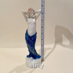 Art Deco Rosenthal Porcelain Figure of Naked Woman 1940s Beautiful