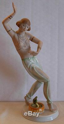 Art Deco Rosenthal Porcelain Figurine By Gustav Oppel- Salambo- Model 956/2