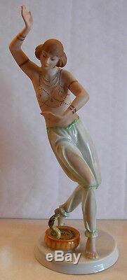 Art Deco Rosenthal Porcelain Figurine By Gustav Oppel- Salambo- Model 956/2