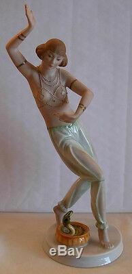 Art Deco Rosenthal Porcelain Figurine By Gustav Oppel- Salambo- Model 956/2