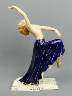 Art Deco Royal Dux Porcelain Figure Of A Dancer