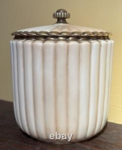 Art Deco Royal Worcester 1282 7 Melon Biscuit Porcelain Jar