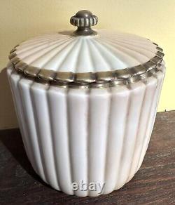 Art Deco Royal Worcester 1282 7 Melon Biscuit Porcelain Jar