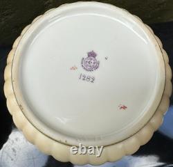 Art Deco Royal Worcester 1282 7 Melon Biscuit Porcelain Jar