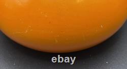 Art Deco Shelley England Orange China Vase W Crane Birds Asian Motif 3.25 Tall