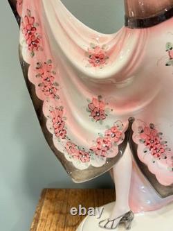 Art Deco Stefan Dakon Large Katzhutte Ceramic Porcelain Figurine Lady Hat Dress