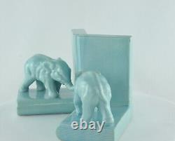 Art Deco Style Art Nouveau Pig Elephants Animal Figure Bookends