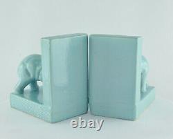 Art Deco Style Art Nouveau Pig Elephants Animal Figure Bookends