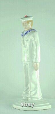 Art Deco Style Art Nouveau Porcelain Marine Figurine Statue