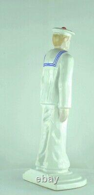 Art Deco Style Art Nouveau Porcelain Marine Figurine Statue