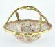 Art Deco Style Bowl Soapdish Basket Art Nouveau Style Porcelain Bronze