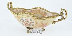 Art Deco Style Bowl Soapdish Flower Art Nouveau Style Porcelain Porcelain